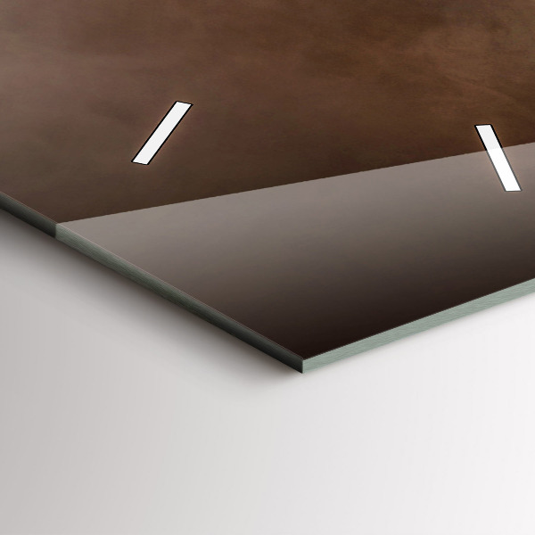 Ceas vertical de perete din sticlă Boabe de cafea