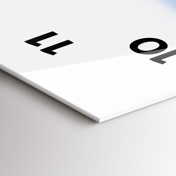 Ceas vertical de perete din sticlă Vedere sub apă