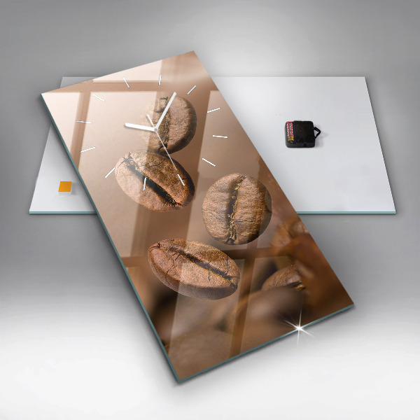 Ceas vertical de perete din sticlă Culori abstracte