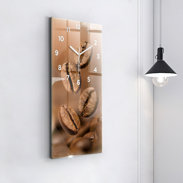 Ceas vertical de perete din sticlă Culori abstracte