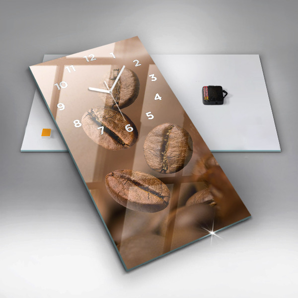 Ceas vertical de perete din sticlă Culori abstracte