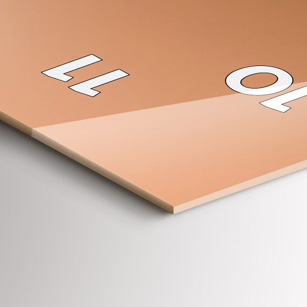 Ceas vertical de perete din sticlă Culori abstracte