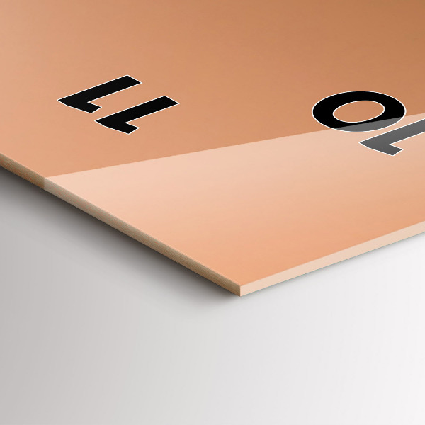 Ceas vertical de perete din sticlă Culori abstracte