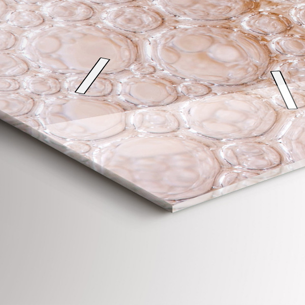 Ceas vertical de perete din sticlă Bere cu spumă