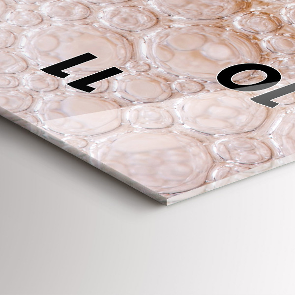 Ceas vertical de perete din sticlă Bere cu spumă