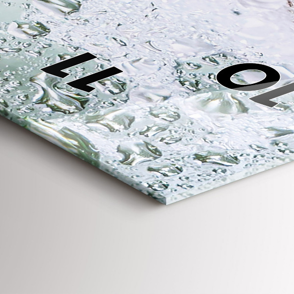 Ceas vertical de perete din sticlă O cană de bere