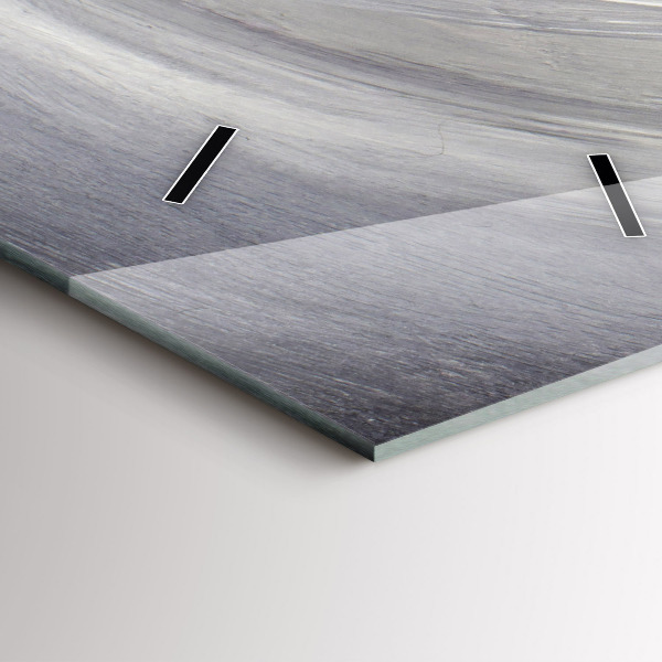 Ceas vertical de perete din sticlă Corb în lumina lunii