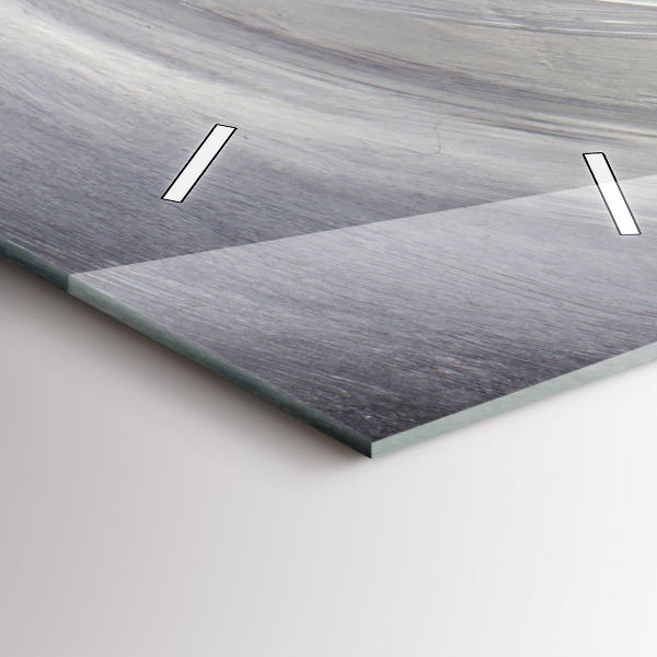 Ceas vertical de perete din sticlă Corb în lumina lunii