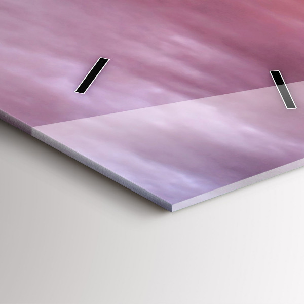 Ceas vertical de perete din sticlă Veche moară de vânt din Santorini