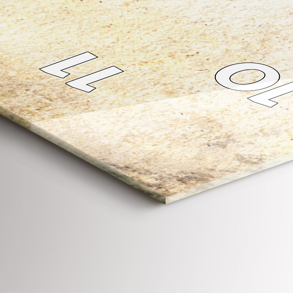 Ceas vertical de perete din sticlă Portret abstract al unei femei