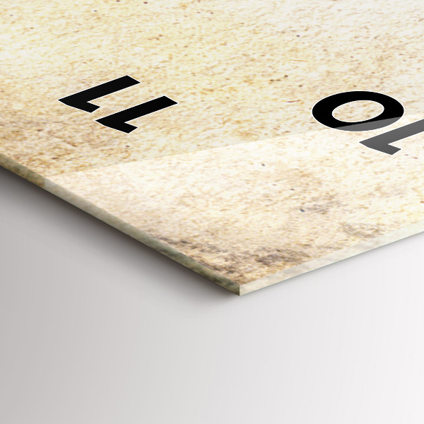 Ceas vertical de perete din sticlă Portret abstract al unei femei