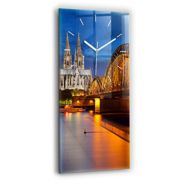 Ceas vertical de perete din sticlă Pod din Germania
