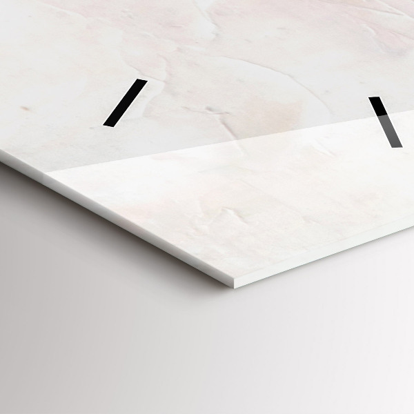 Ceas vertical de perete din sticlă Pictură în ulei a unui iaht de mare