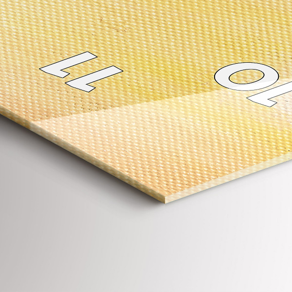 Ceas vertical de perete din sticlă Compoziția uleiului în pădure