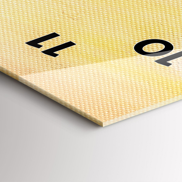 Ceas vertical de perete din sticlă Compoziția uleiului în pădure