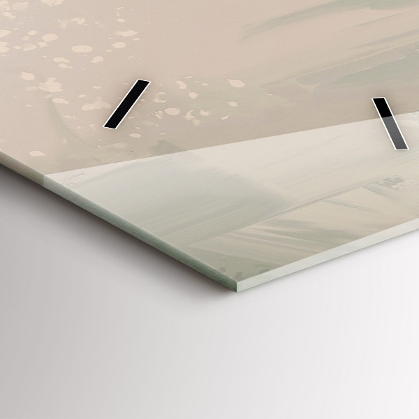 Ceas vertical de perete din sticlă Barci de pescuit in port