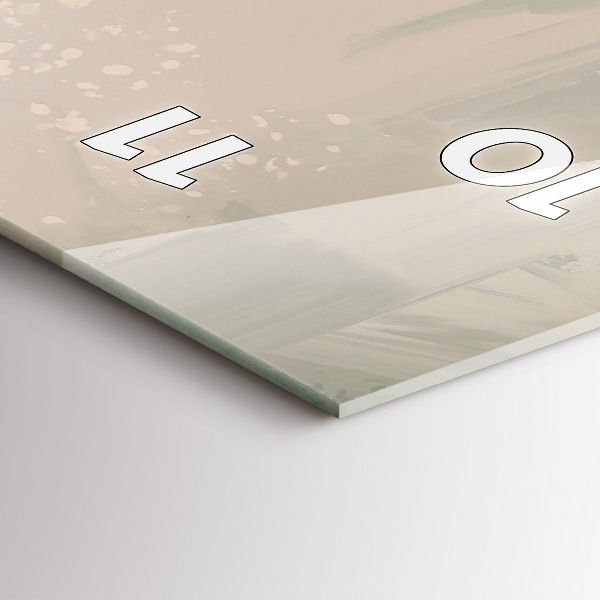 Ceas vertical de perete din sticlă Barci de pescuit in port