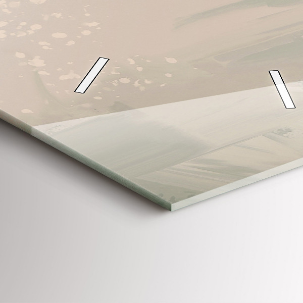 Ceas vertical de perete din sticlă Barci de pescuit in port