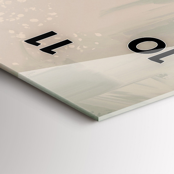 Ceas vertical de perete din sticlă Barci de pescuit in port