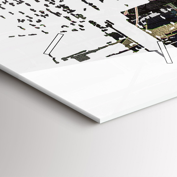 Ceas vertical de perete din sticlă Orașul New York