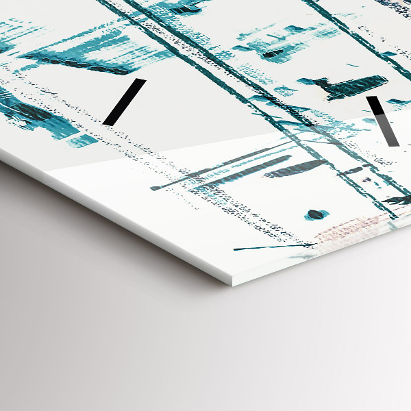 Ceas vertical de perete din sticlă Arta stradală