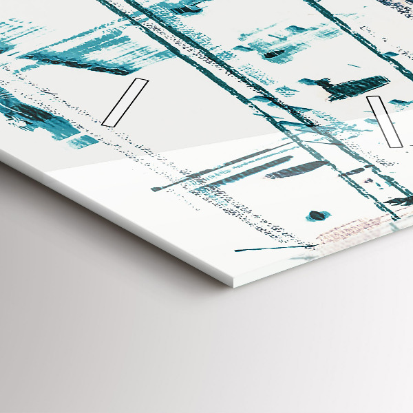 Ceas vertical de perete din sticlă Arta stradală