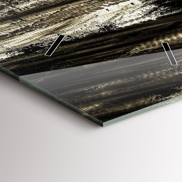 Ceas vertical de perete din sticlă Femeie într-o noapte ploioasă