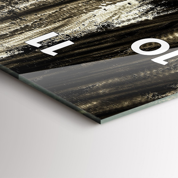 Ceas vertical de perete din sticlă Femeie într-o noapte ploioasă