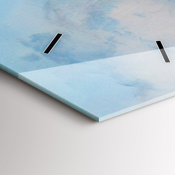 Ceas vertical de perete din sticlă Navă pe apă