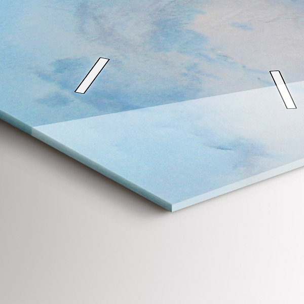 Ceas vertical de perete din sticlă Navă pe apă