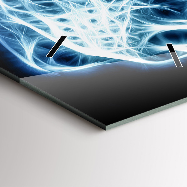 Ceas vertical de perete din sticlă Leu sălbatic