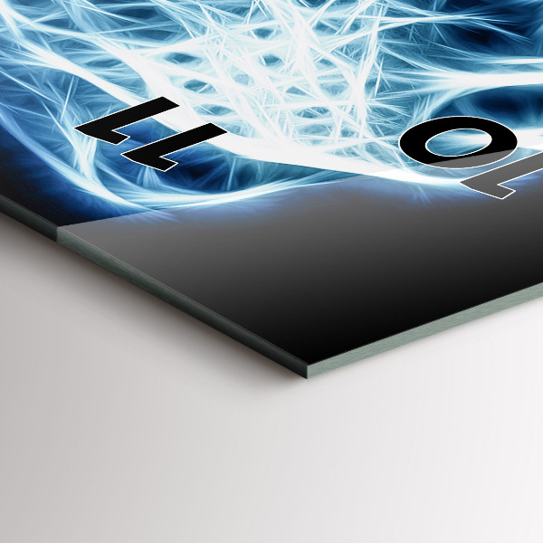 Ceas vertical de perete din sticlă Leu sălbatic