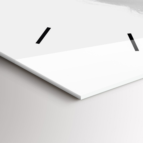 Ceas vertical de perete din sticlă Portretul unei femei