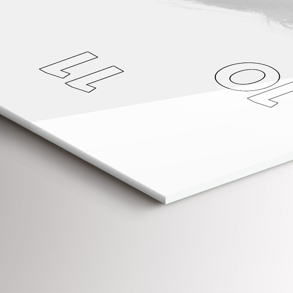 Ceas vertical de perete din sticlă Portretul unei femei