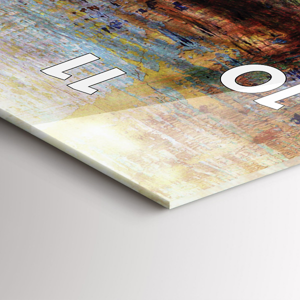 Ceas vertical de perete din sticlă Street Art Eye