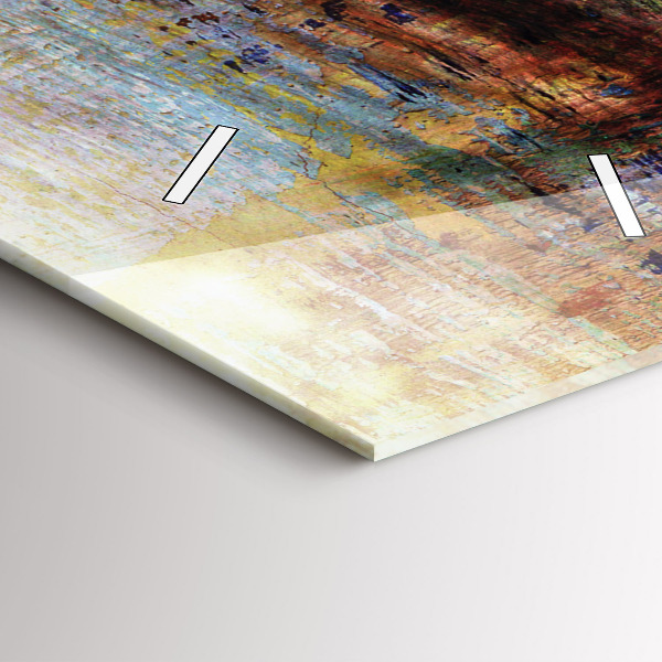 Ceas vertical de perete din sticlă Street Art Eye