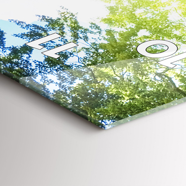 Ceas vertical de perete din sticlă Peisaj lagunar