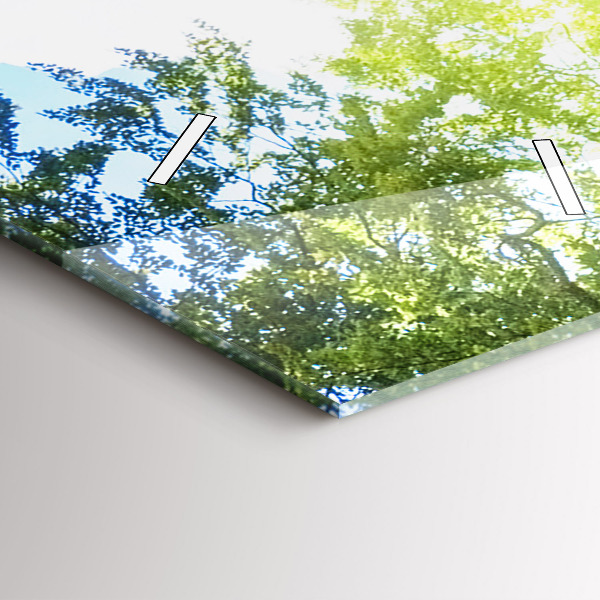 Ceas vertical de perete din sticlă Peisaj lagunar