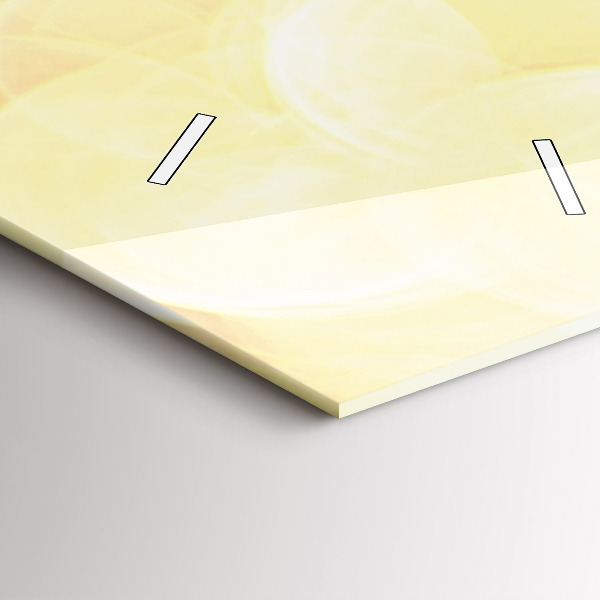 Ceas vertical de perete din sticlă Rulotă pe plajă