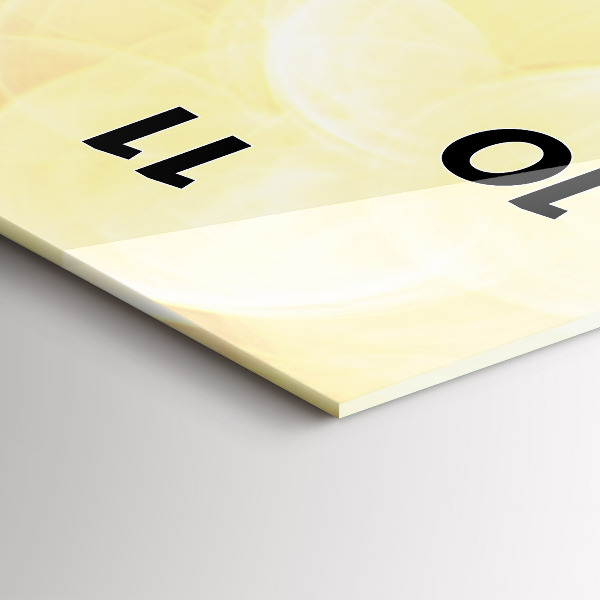 Ceas vertical de perete din sticlă Rulotă pe plajă