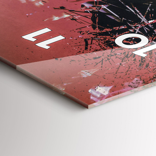 Ceas vertical de perete din sticlă Ciberspațiul