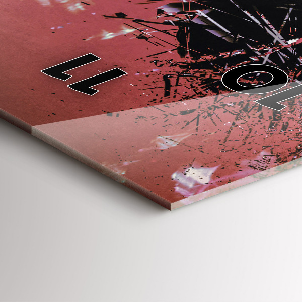 Ceas vertical de perete din sticlă Ciberspațiul