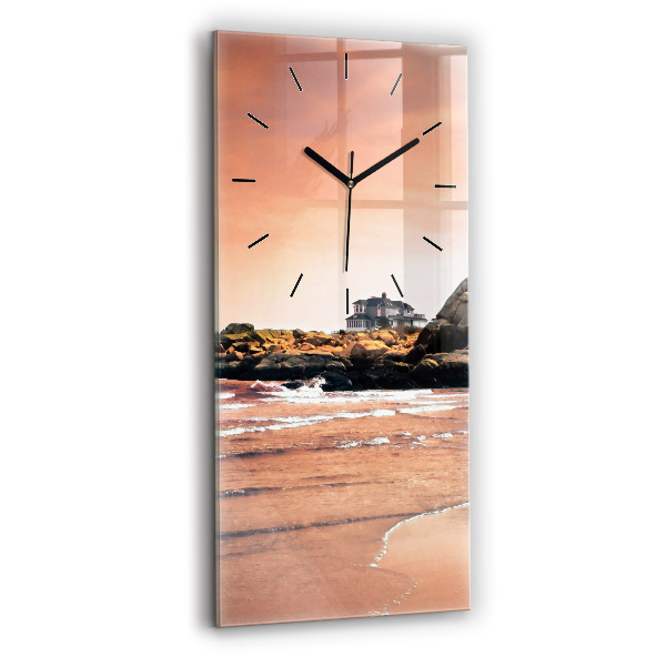 Ceas vertical de perete din sticlă Coasta Sherman
