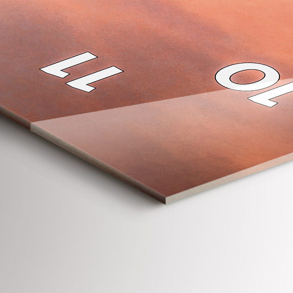 Ceas vertical de perete din sticlă Coasta Sherman