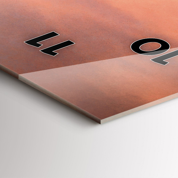 Ceas vertical de perete din sticlă Coasta Sherman