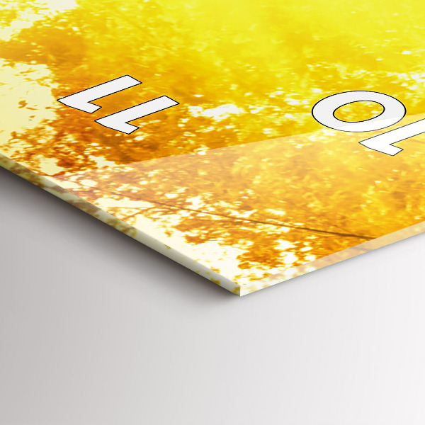 Ceas vertical de perete din sticlă Natură pașnică