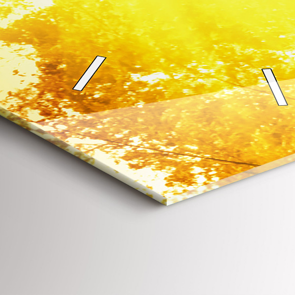 Ceas vertical de perete din sticlă Natură pașnică