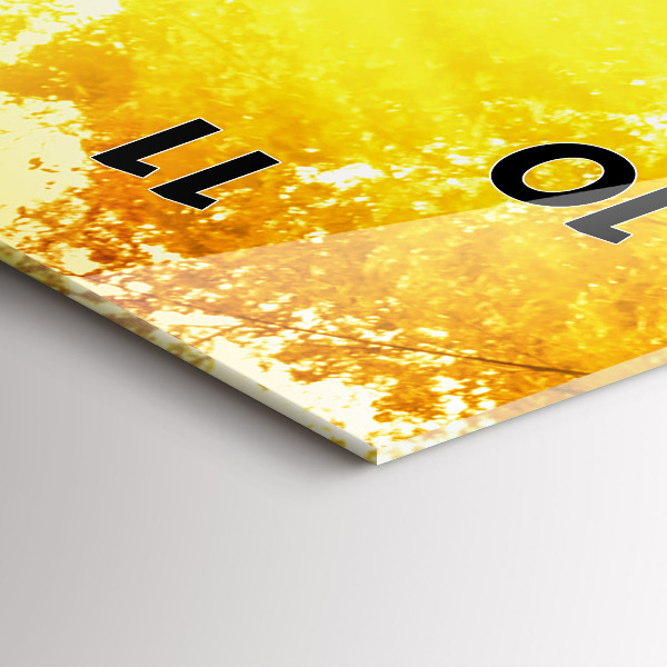 Ceas vertical de perete din sticlă Natură pașnică