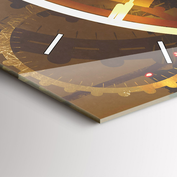 Ceas vertical de perete din sticlă Timp – Mecanism