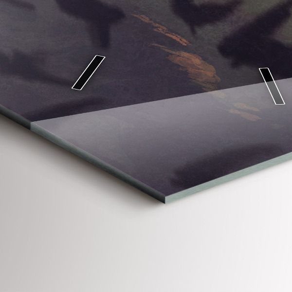 Ceas vertical de perete din sticlă Concert pe plajă